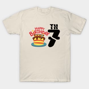 happy birthday 7th T-Shirt